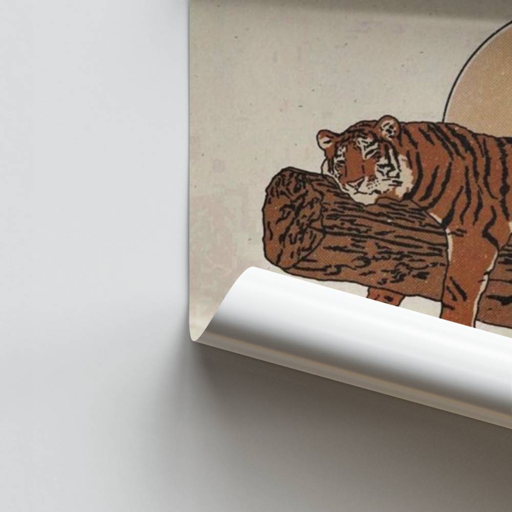 Descanso del tigre Póster