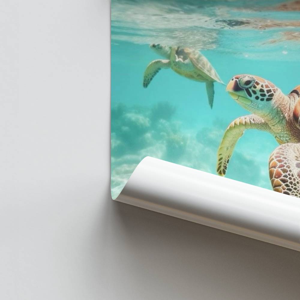 Escape de la tortuga Póster