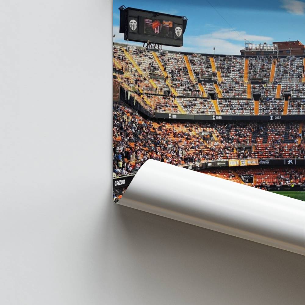 Cartel Estadio de Mestalla