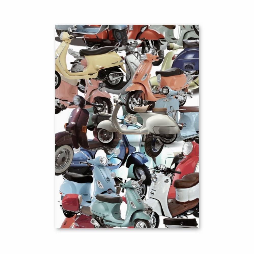 Poster Vespas Vintage