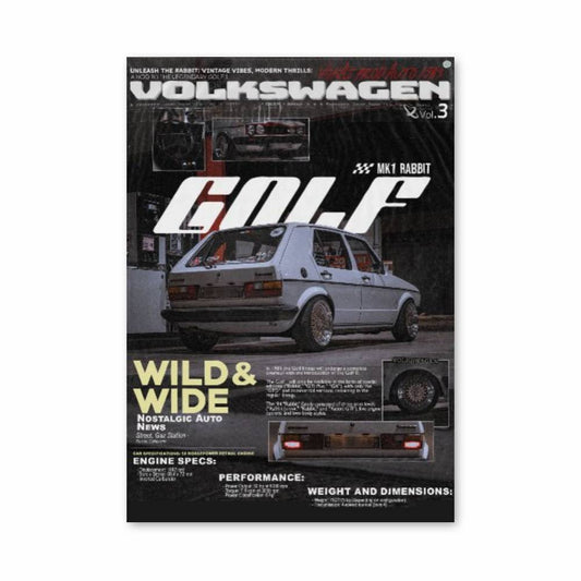 Poster Volkswagen Golf Classic