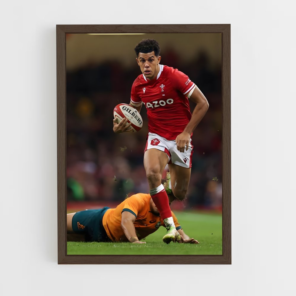 wales-rugby-1 cadre Bois foncé