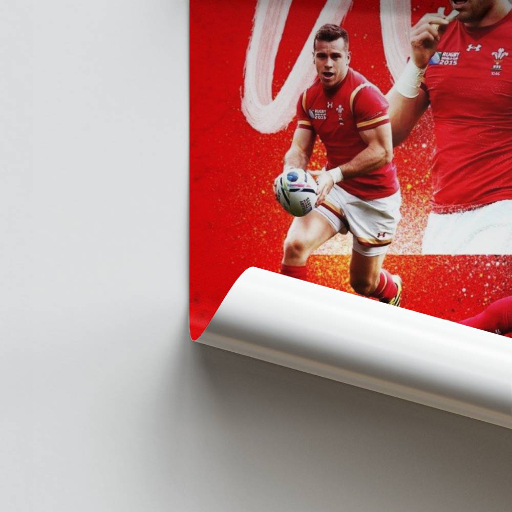 Póster Rugby Gales Momentum
