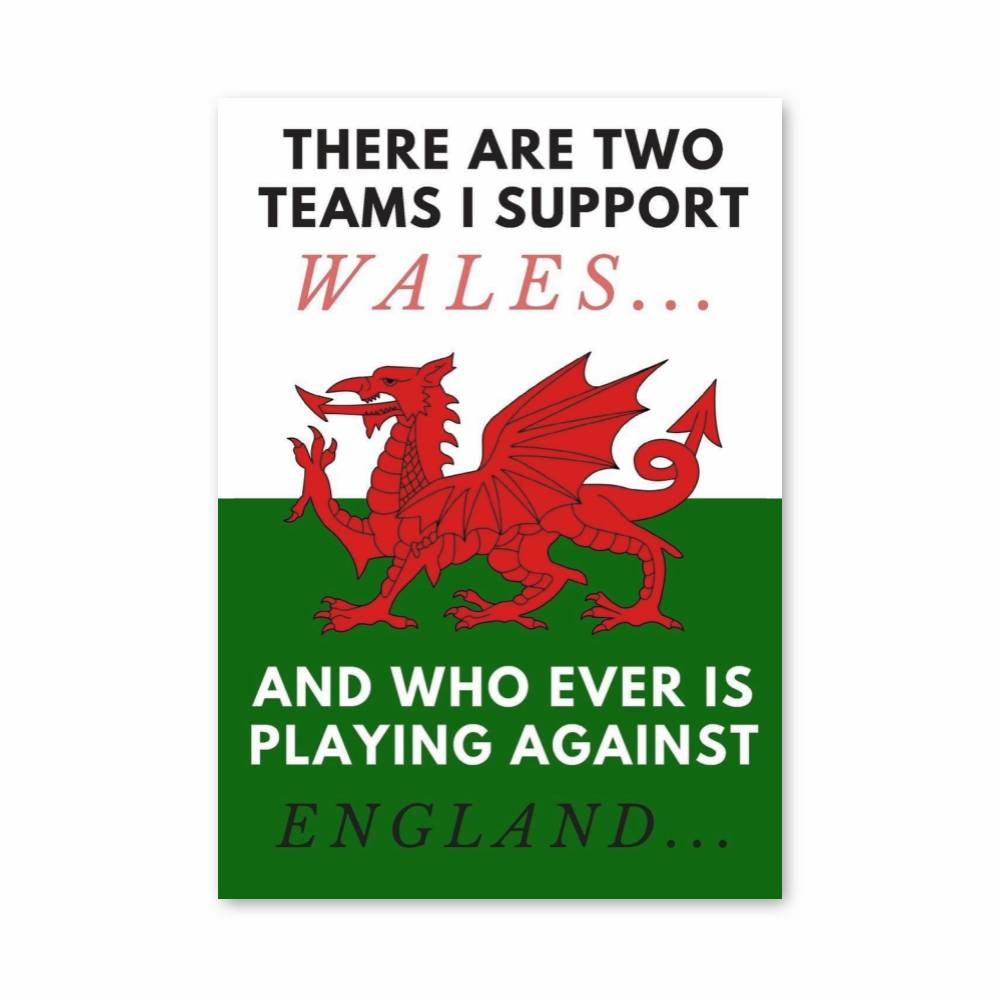 Poster Support Welsh Rugby