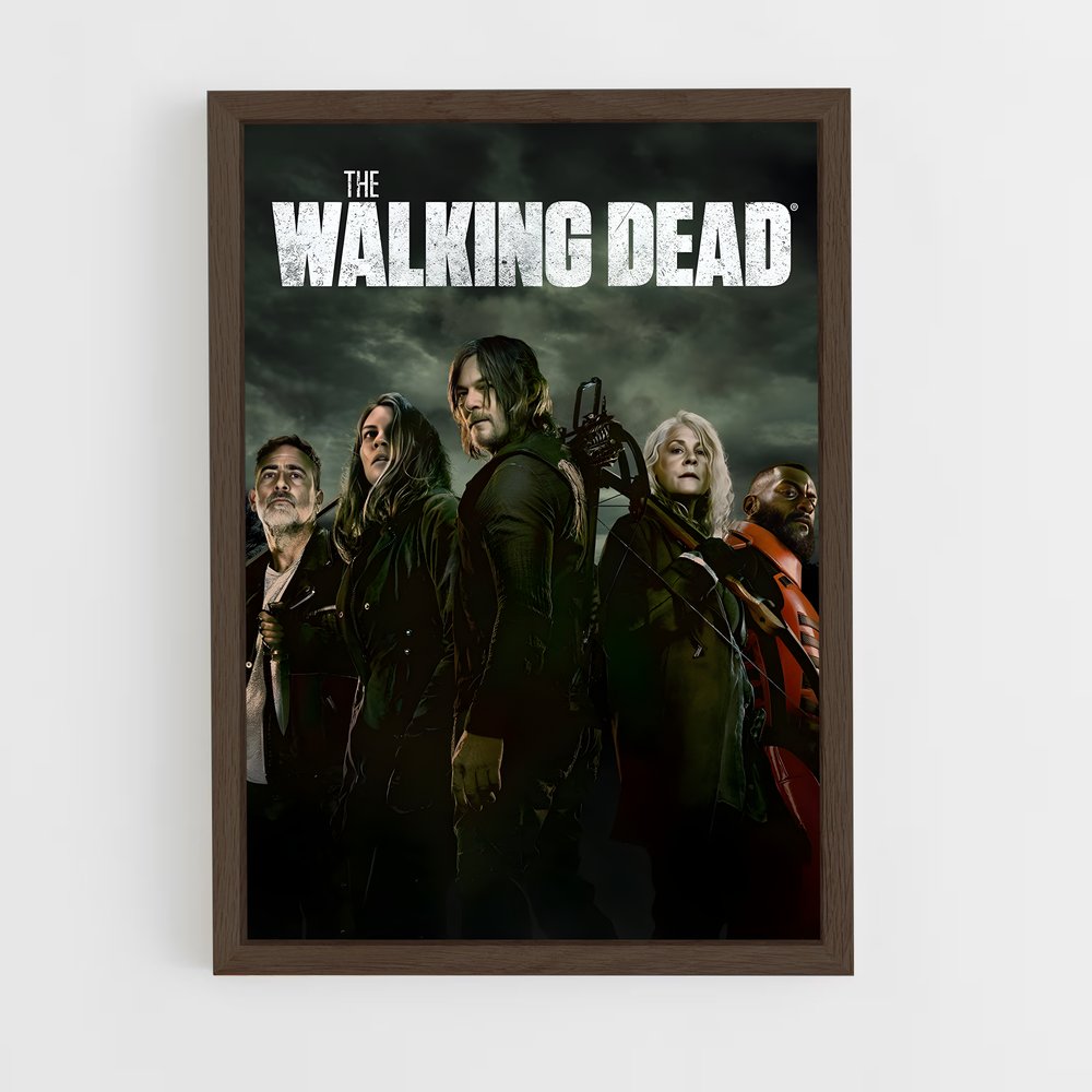 walking-dead-21 cadre Bois foncé