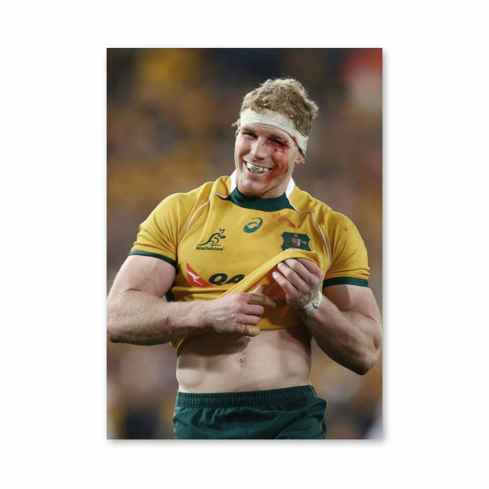 Poster Joueur de Rugby Australien