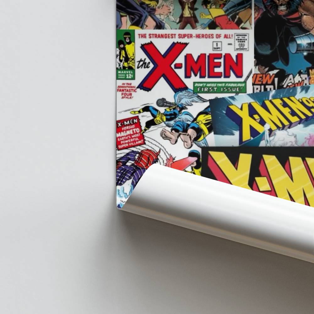 Póster X-Men Vintage Collage