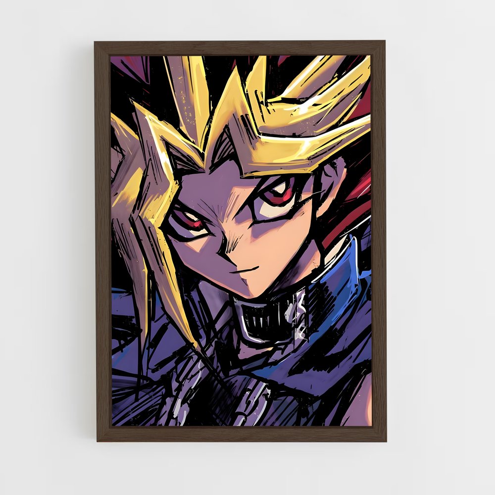 yu-gi-oh-10 cadre Bois foncé