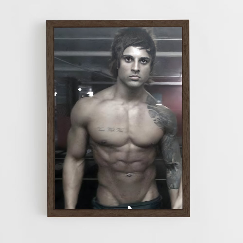 zyzz-1 cadre Bois foncé