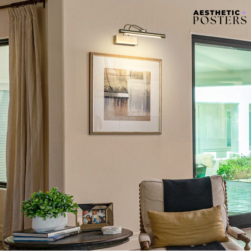 Lámpara de pared LED vintage para póster