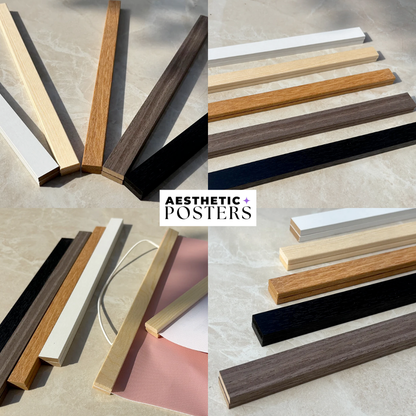 Soporte magnético de madera para pósteres