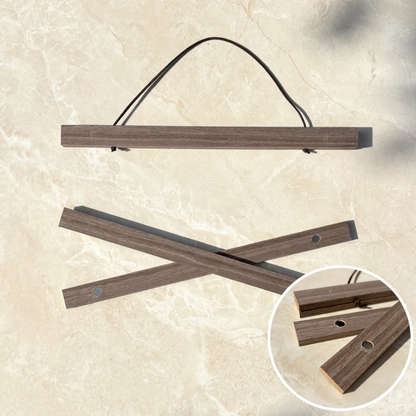 Soporte magnético de madera para pósteres