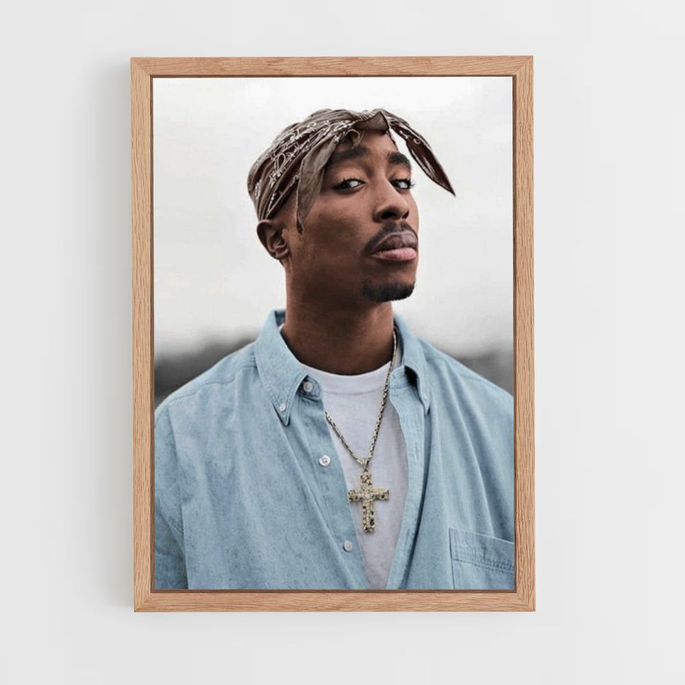 Póster 2pac Retrato