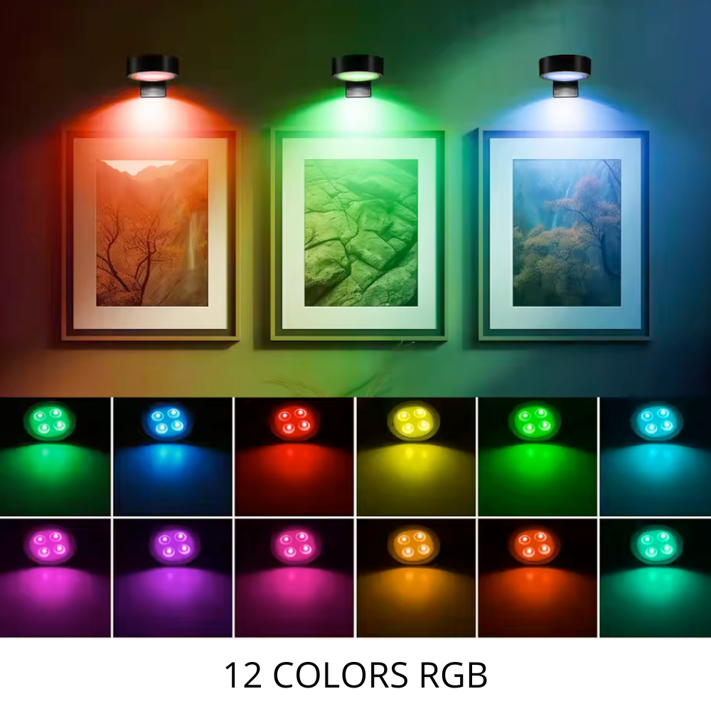 Lámpara de pared RGB para póster
