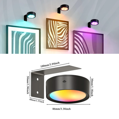Lámpara de pared RGB para póster