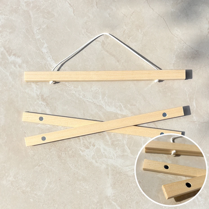 Soporte magnético de madera para pósteres