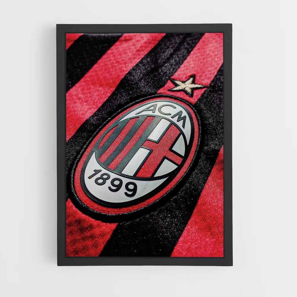 Póster Camiseta del Milan AC