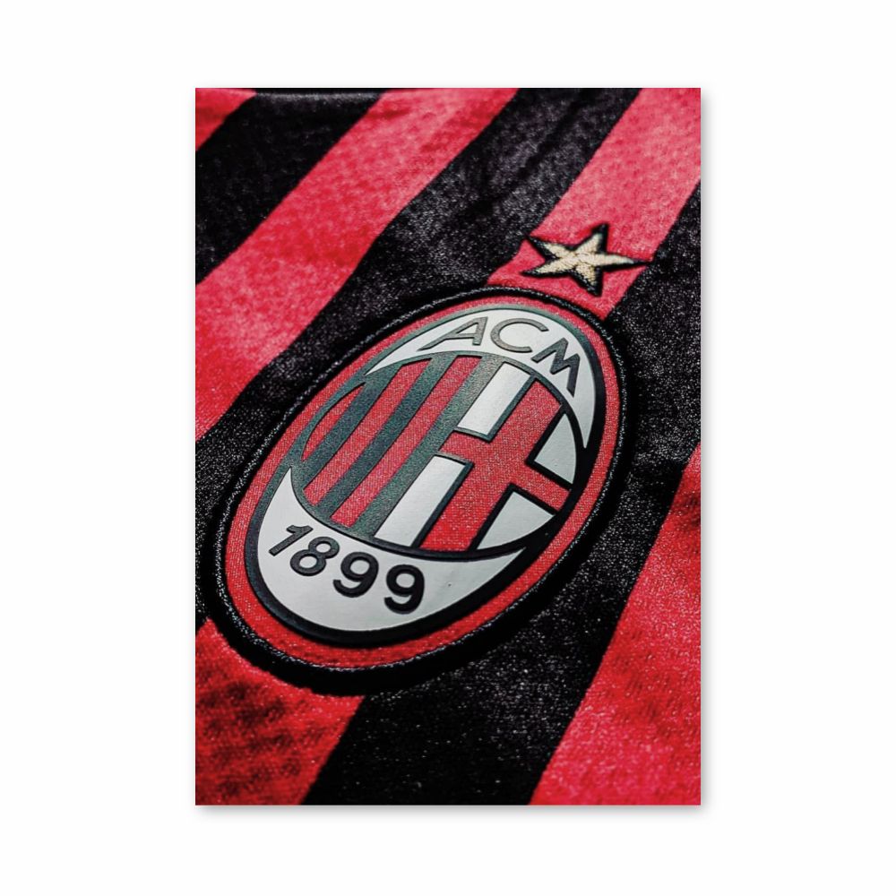 Póster Camiseta del Milan AC