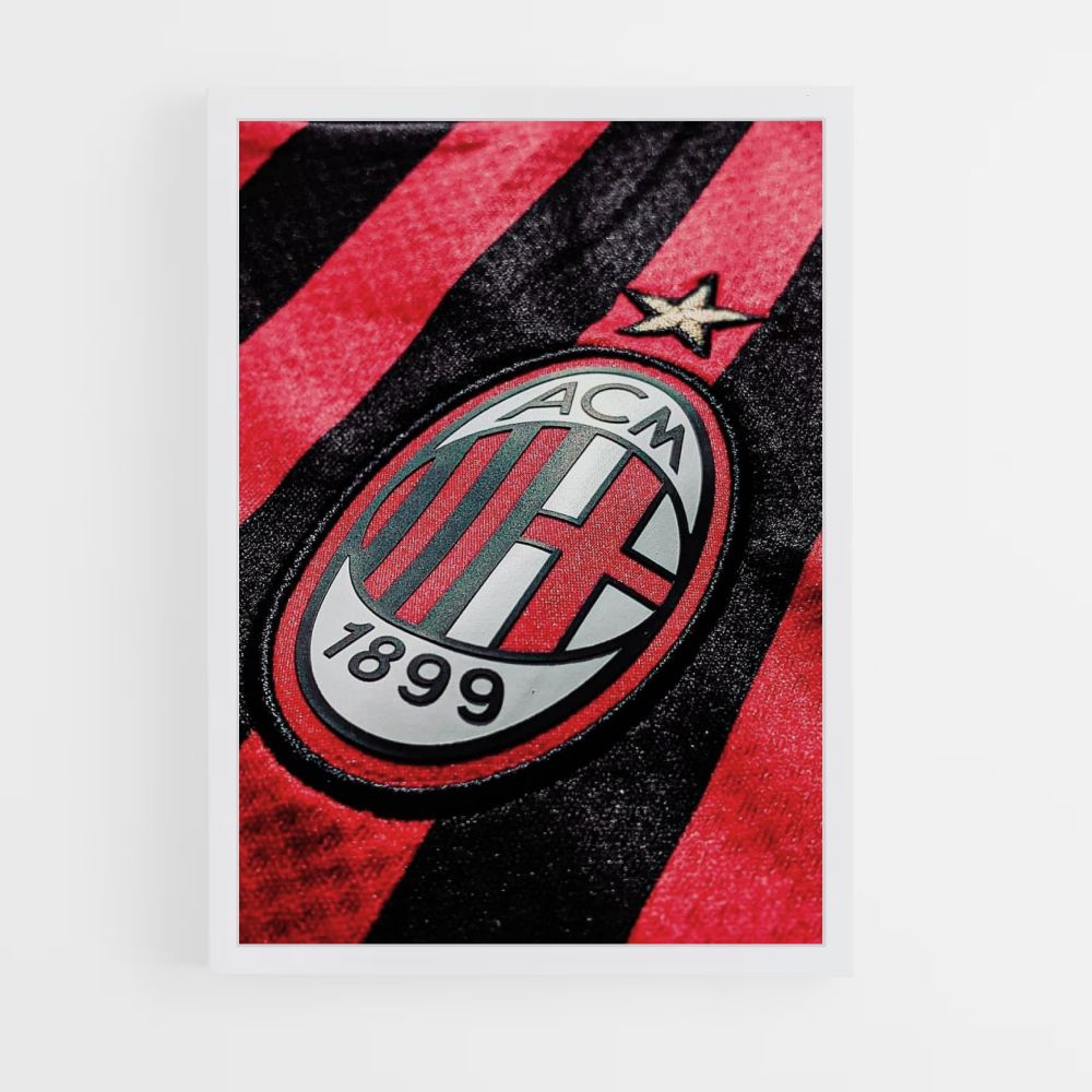 Póster Camiseta del Milan AC