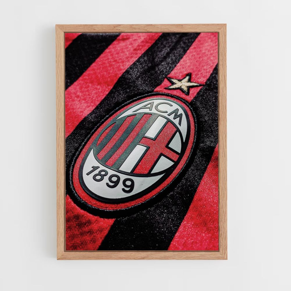 Póster Camiseta del Milan AC