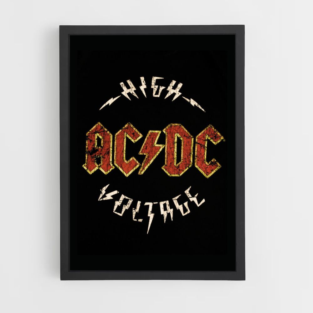 Póster ACDC Alto Voltaje