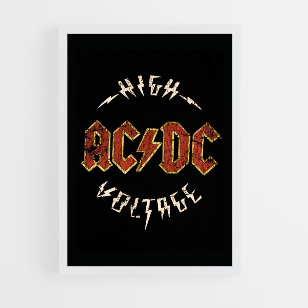 Póster ACDC Alto Voltaje