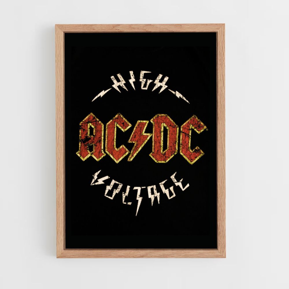 Póster ACDC Alto Voltaje