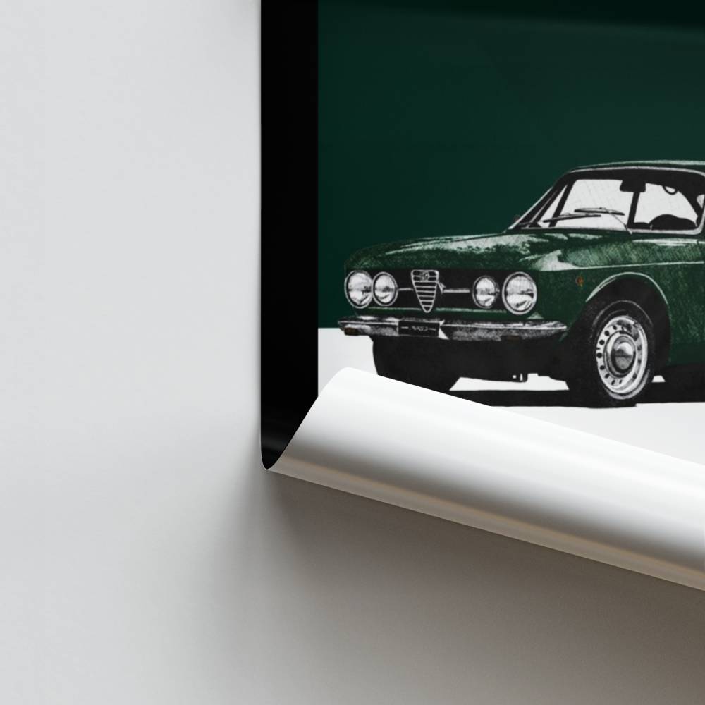 Póster Alfa Romeo Verde