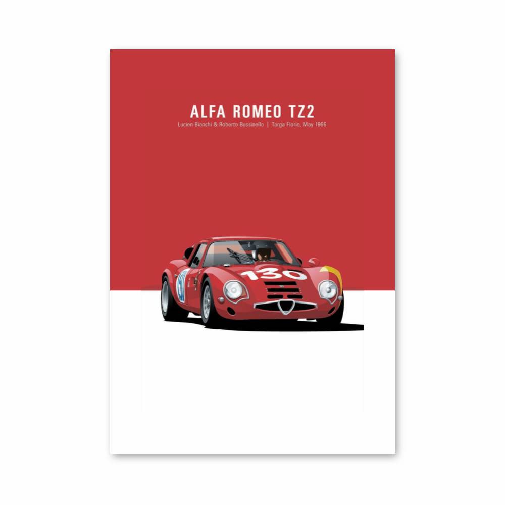 Poster Alfa Romeo TZ2