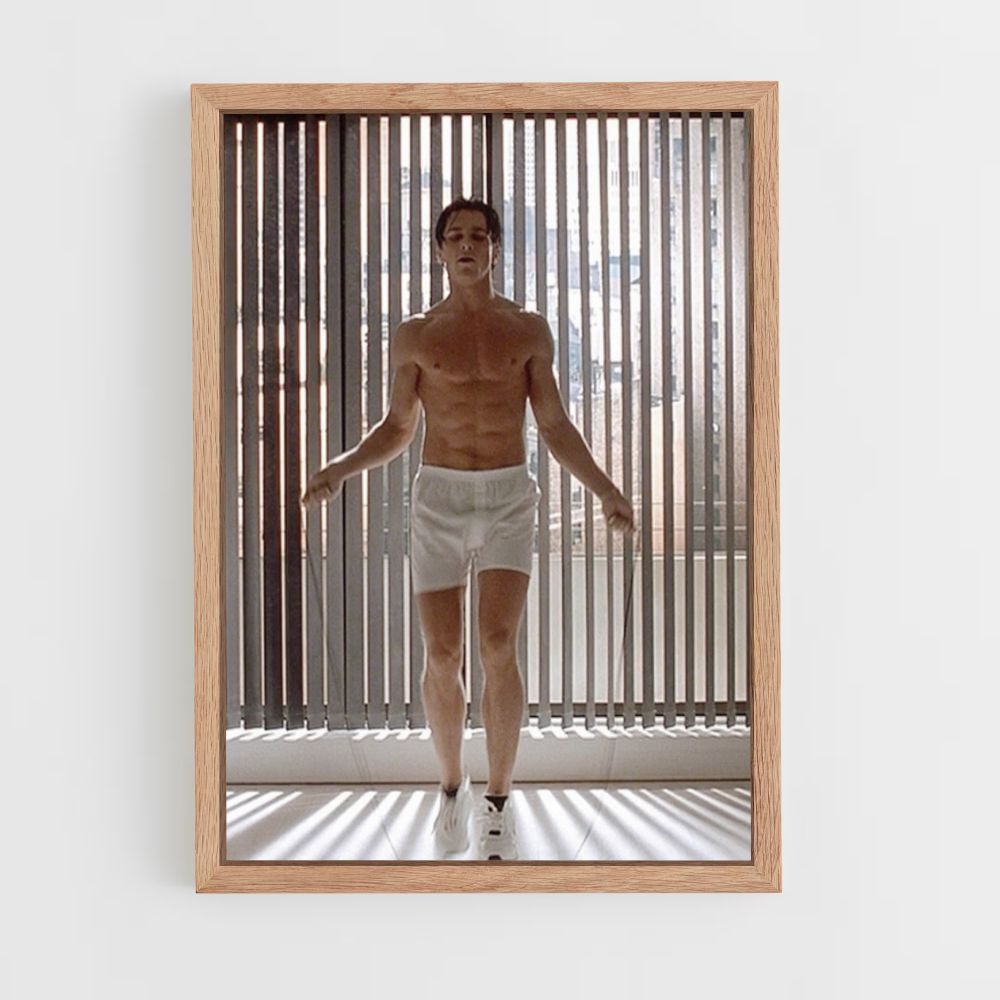 Póster Patrick Bateman saltando la cuerda