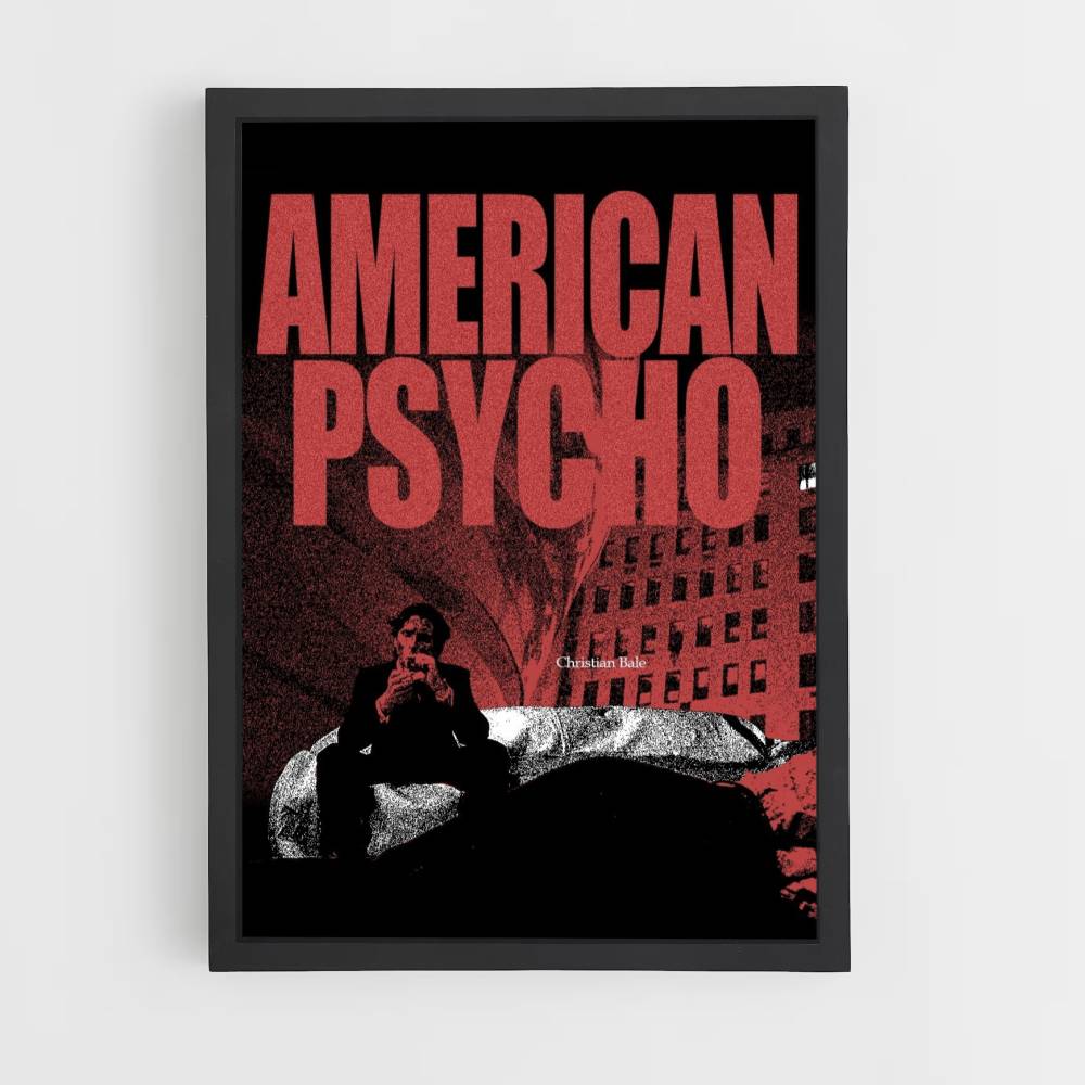 Póster American Psycho Rojo