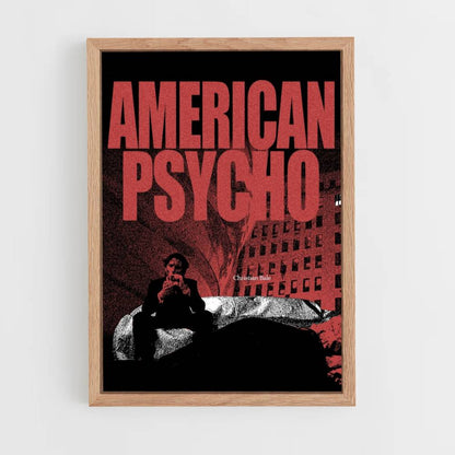 Póster American Psycho Rojo