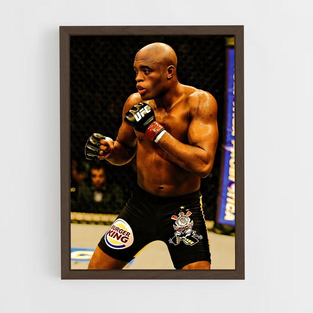 anderson-silva-2 cadre Bois foncé