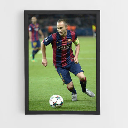 Póster Andrés Iniesta Balón