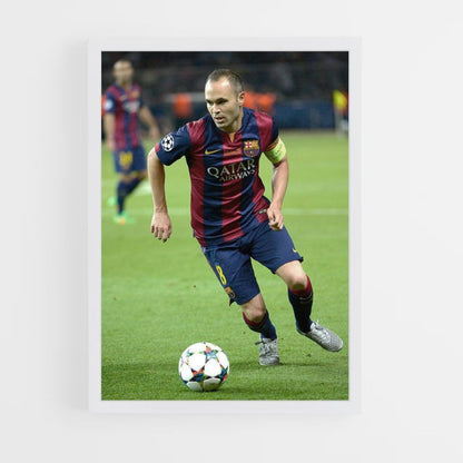 Póster Andrés Iniesta Balón