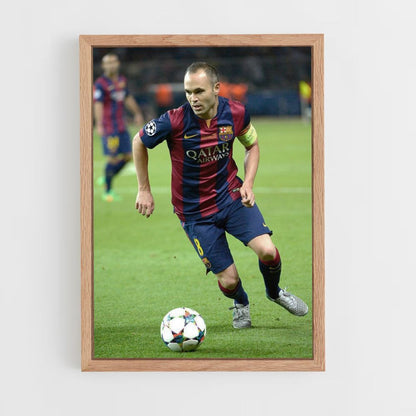 Póster Andrés Iniesta Balón