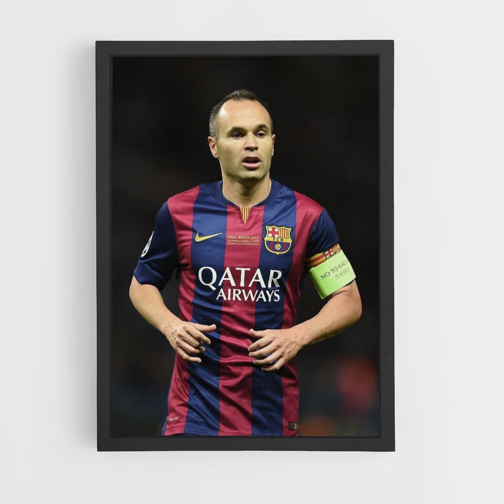 Póster Andrés Iniesta Barcelona