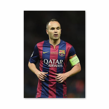 Póster Andrés Iniesta Barcelona