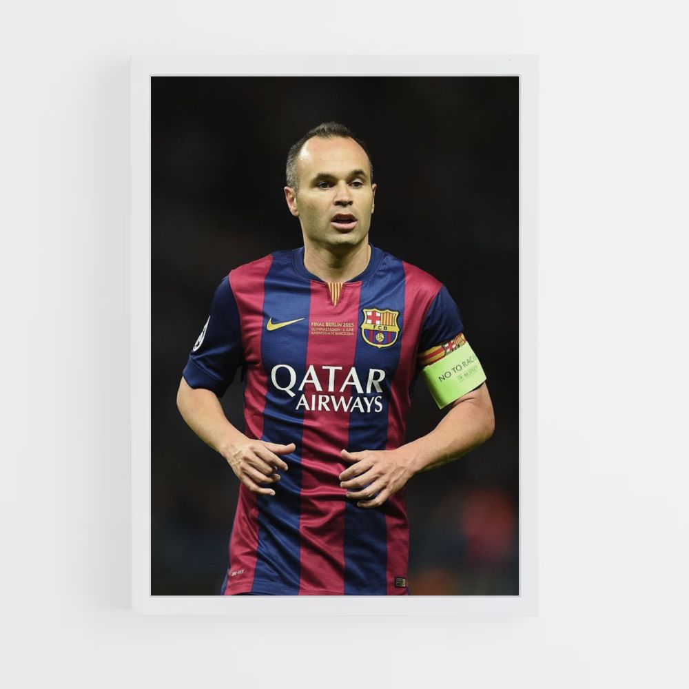 Póster Andrés Iniesta Barcelona