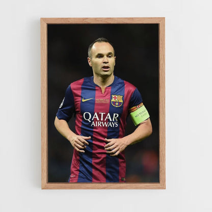 Póster Andrés Iniesta Barcelona