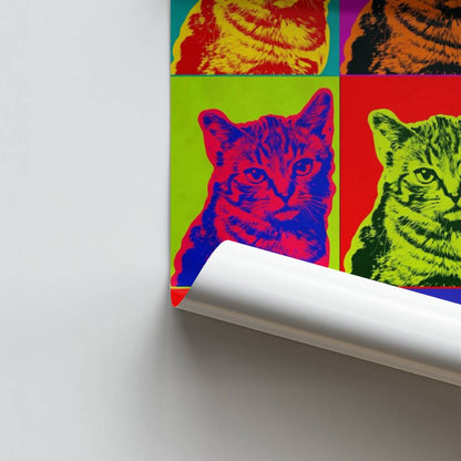 Póster Gatos Andy Warhol