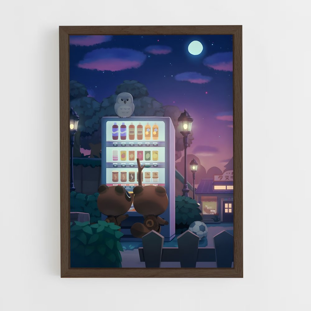 animal-crossing-6 cadre Bois foncé