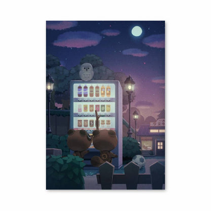 Poster Distributeur Animal Crossing