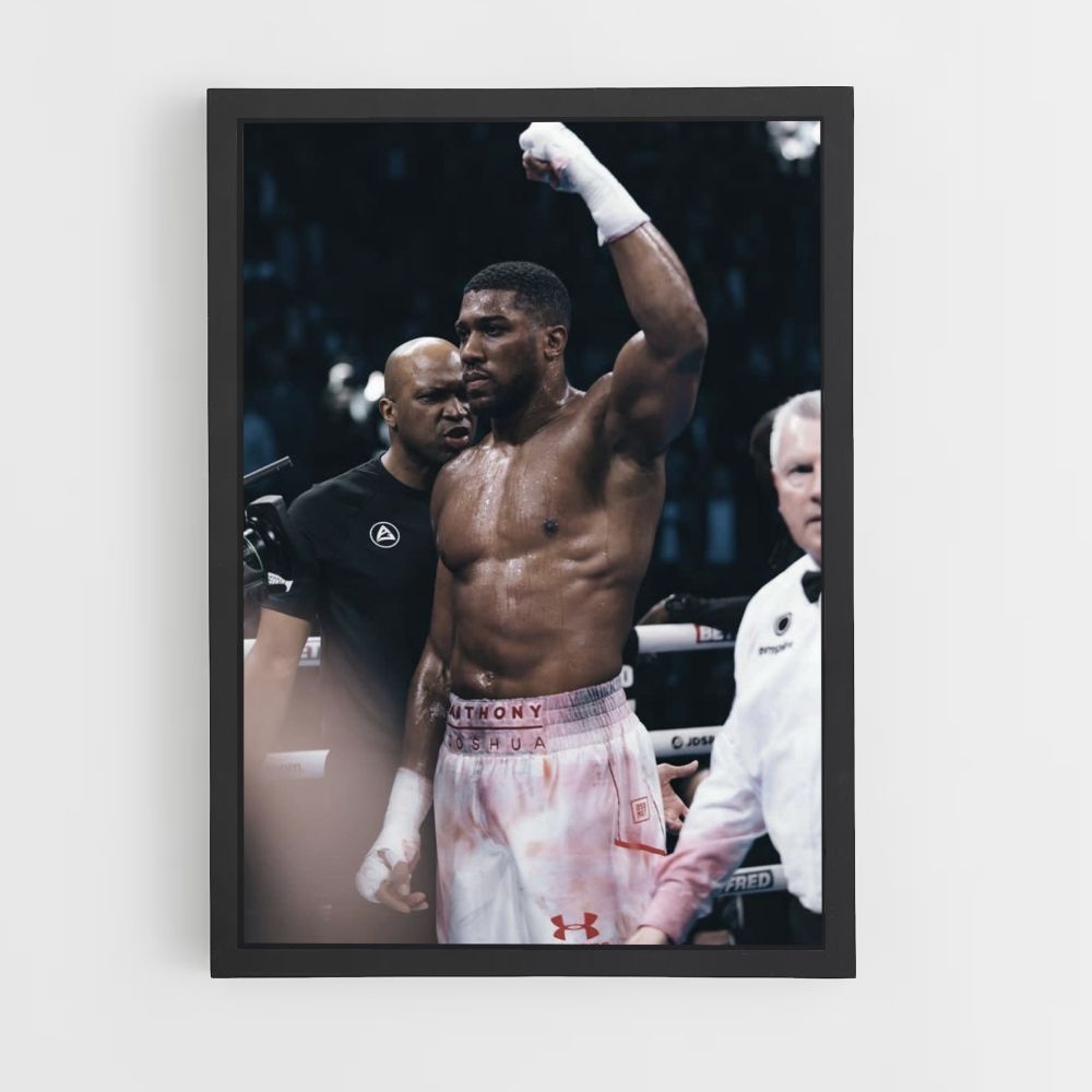 Póster Anthony Joshua Puño