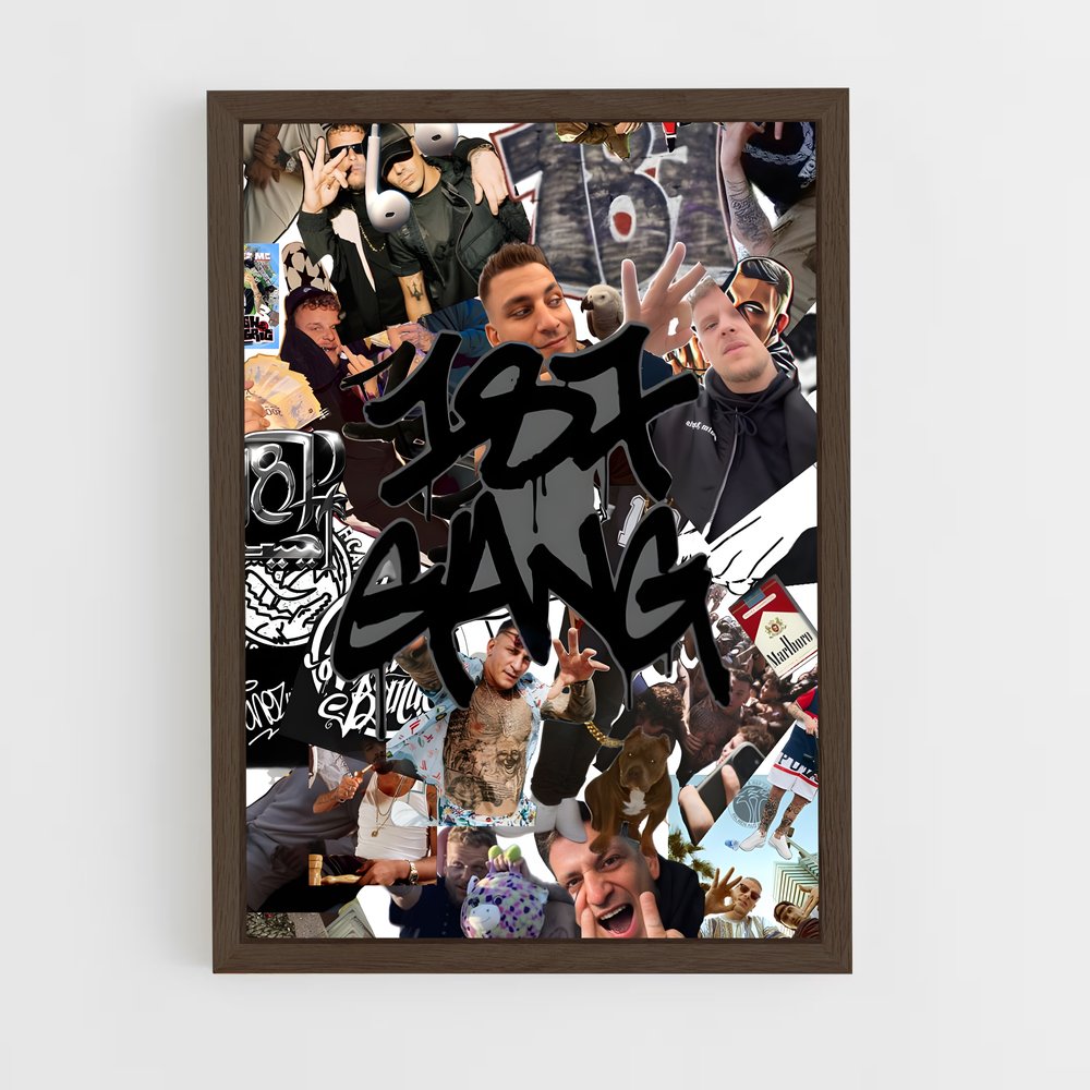 ap-187 strassenbande-5 cadre Bois foncé