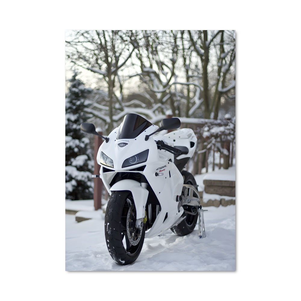 Poster Moto Hivernale