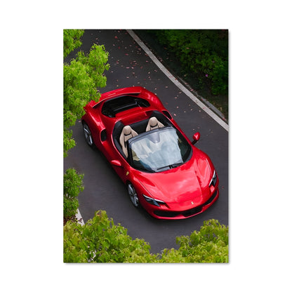 Poster Ferrari Rouge