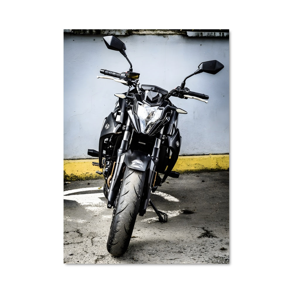 Poster Moto et Mur