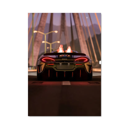 Poster Flamme de Route