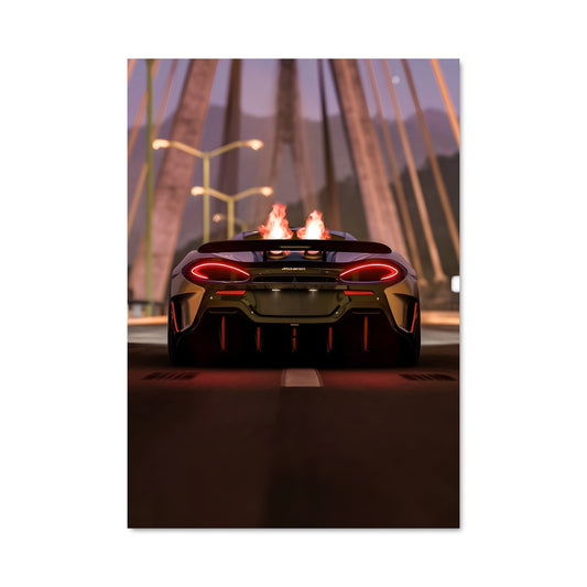 Poster Flamme de Route